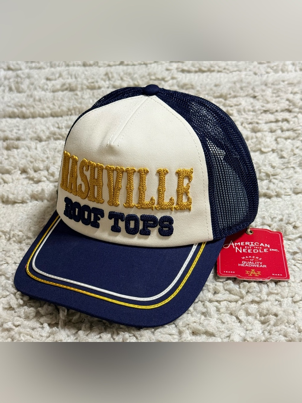New American Needle “ Nashville Rooftops” Embroidered Trucker Hat